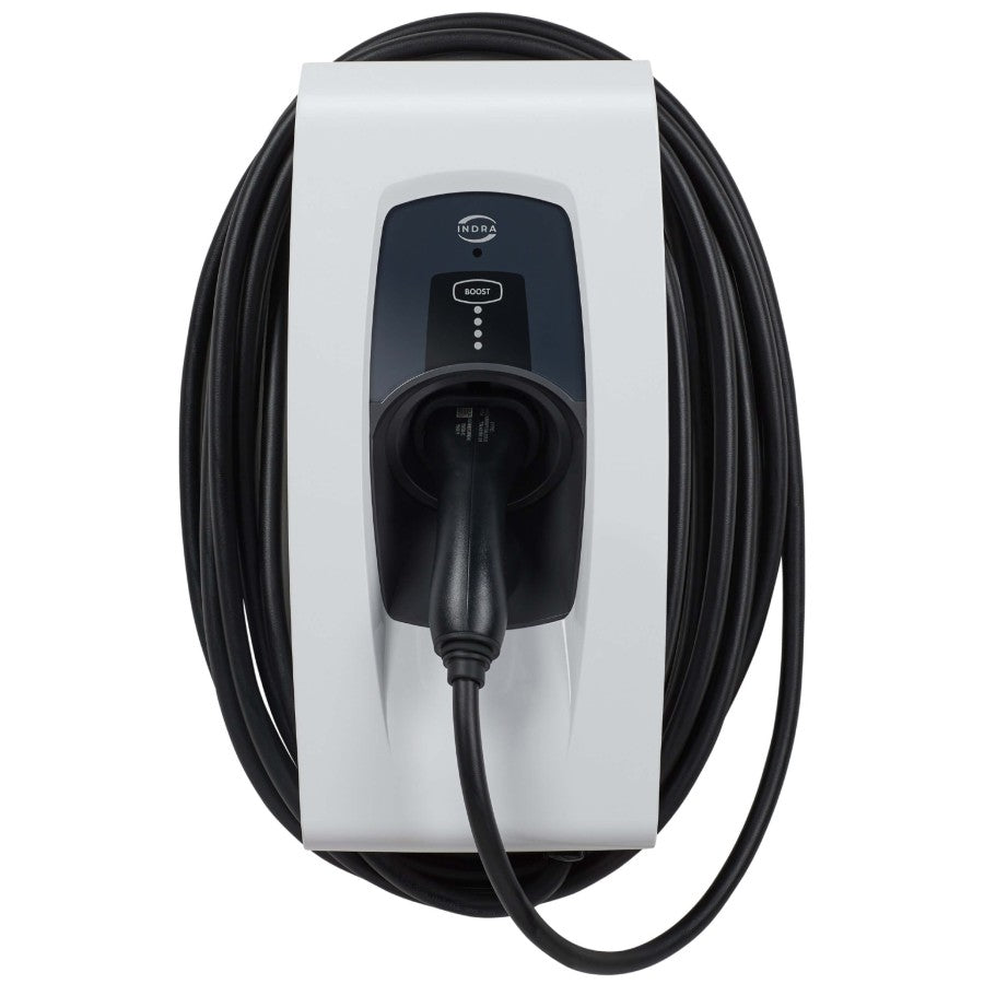 INDRA SPRFGT2WG102 Smart PRO 7.4kW Charger With Type 2 Tethered Connector + Installation - CrossCharge EV